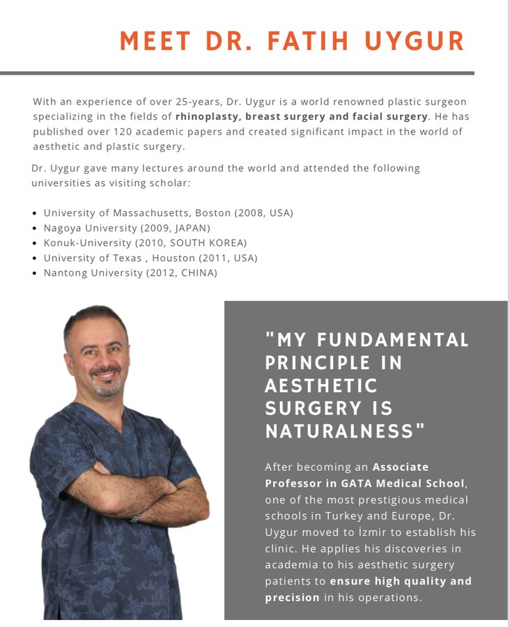Assoc. Dr. Fatih Uygur / Plastic Reconstructive and Aesthetic Clinic - Assoc. Dr. Fatih Uygur / Plastic Reconstructive and Aesthetic Clinic