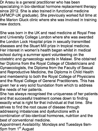 Dr Anu Arasu - Dr Anu Arasu