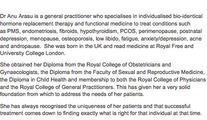 Dr Anu Arasu - Dr Anu Arasu