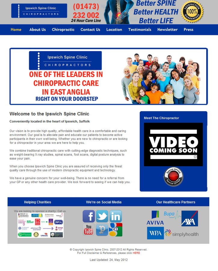 عيادة إيبسويتش للعمود الفقري - Ipswich Spine Clinic