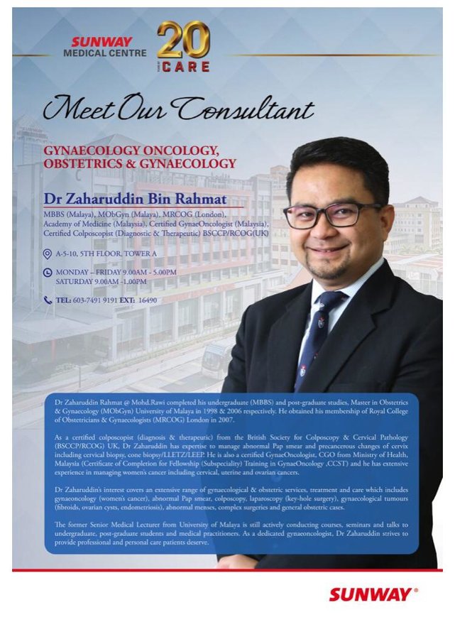 كلينيك الدكتور زهر الدين KL أمراض النساء - Klinik Dr Zaharuddin KL Gynaecologist