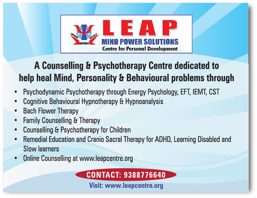 LEAP Mind Power Solutions; Psychotherapy Centre - LEAP Mind Power Solutions; Psychotherapy Centre