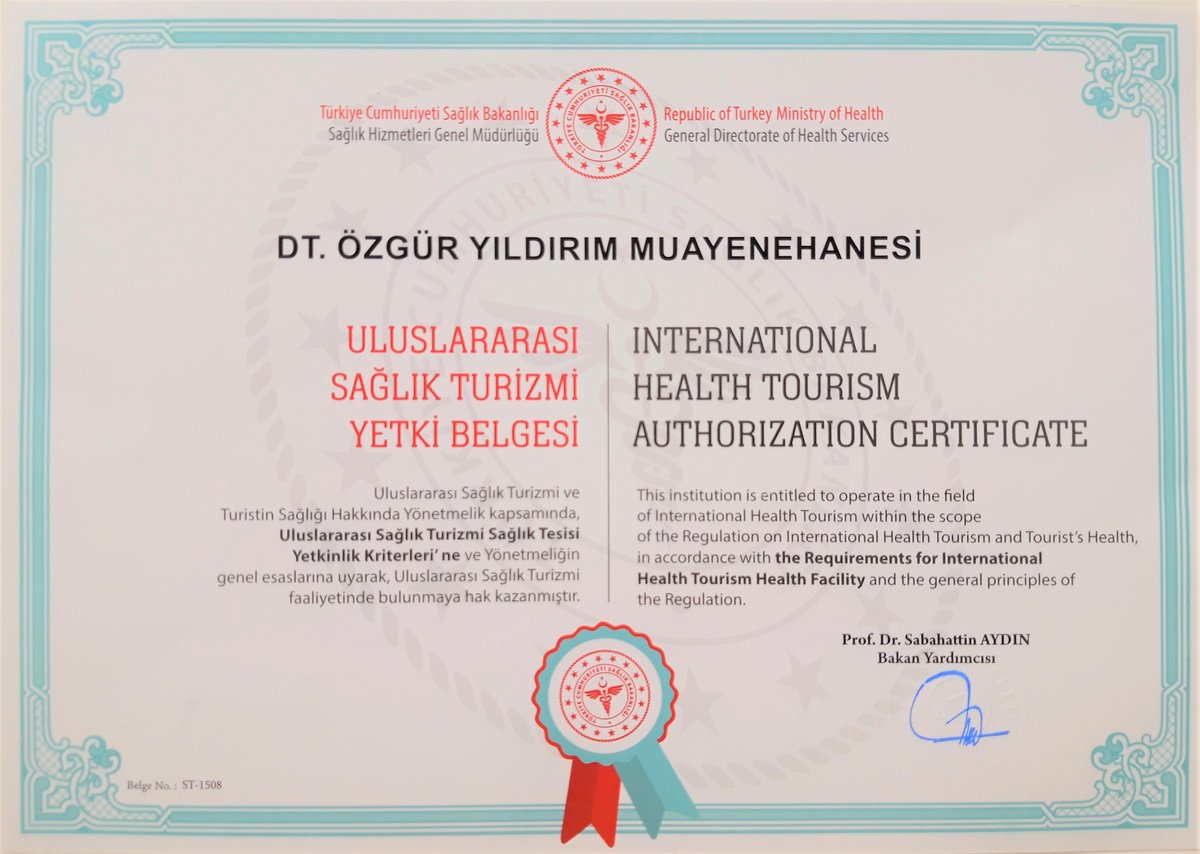 عيادة أوزغور يلدريم للأسنان التجميلية - Özgür Yıldırım Aesthetic Dental Clinic