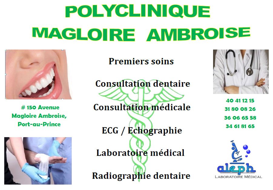 بوليكلينيك ماغلوار أمبرواز - طبيب أسنان - Polyclinique Magloire Ambroise - Dentist